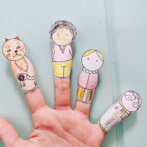 Free finger puppets